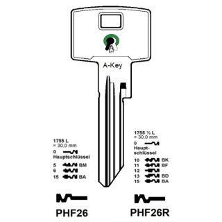 PHF26  1755L-0  PHF-24D    Universalschlüssel
