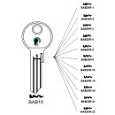 BAB10 Errebi BB25S Keyline Hauptschlüssel 1661-0...