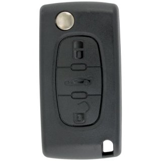 Funkschlüssel 3 Tasten kompatibel für Peugeot - Citroen - CPR124